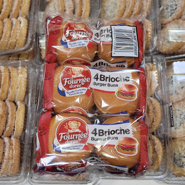 Image of La Fournee Doree Brioche Burger Buns 12-Pack - 3 x 200 Grams